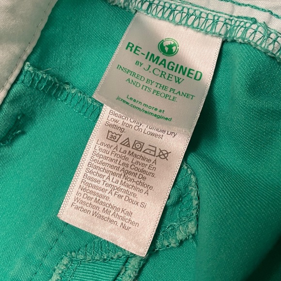 J. Crew Green Cotton Cinco Shorts Size 4 - Picture 4 of 9